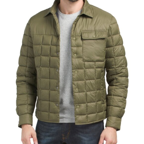 NEW SAVE THE DUCK Titan Quilted Jacket Dusty Olive for men 864mtn - Picture 2 of 7